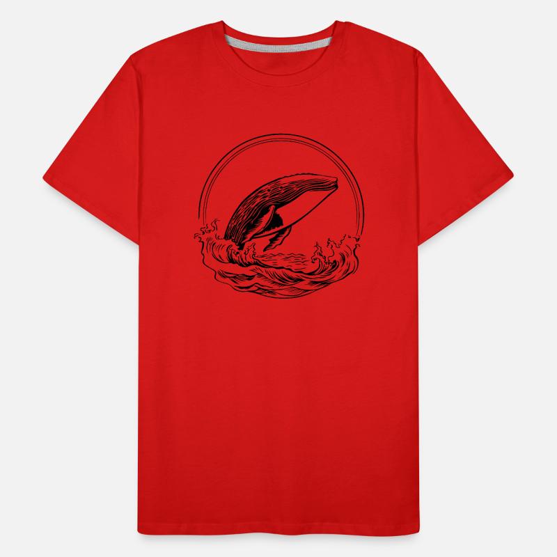 Baleine Poisson de mer T-shirt bio Premium Homme