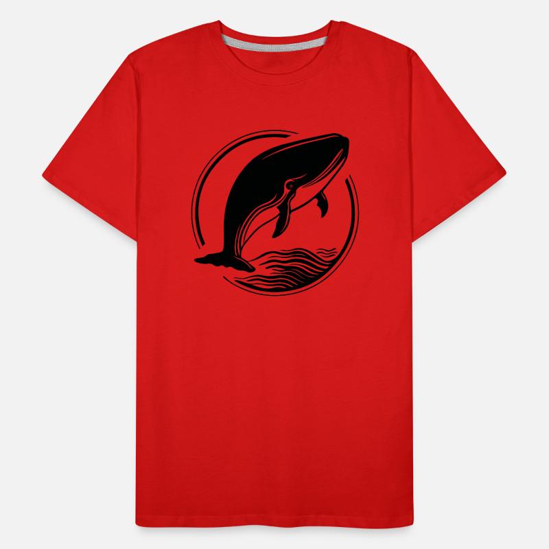 Baleine Poisson de mer T-shirt bio Premium Homme