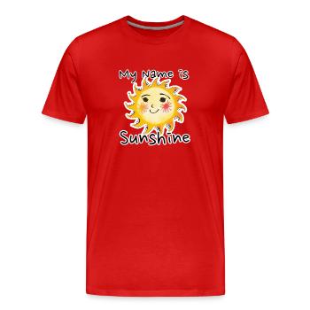 Paroles - T-shirt bio Premium Homme - rouge - Devant - Damien (186cm)