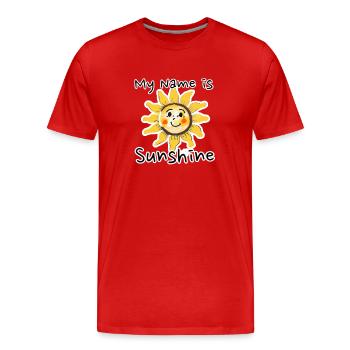 Paroles - T-shirt bio Premium Homme - rouge - Devant - Damien (186cm)