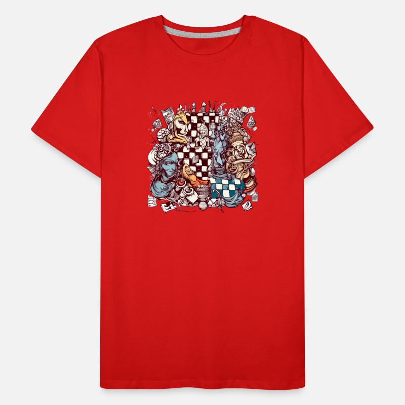Abstraction échiquéenne n°3 T-shirt bio Premium Homme