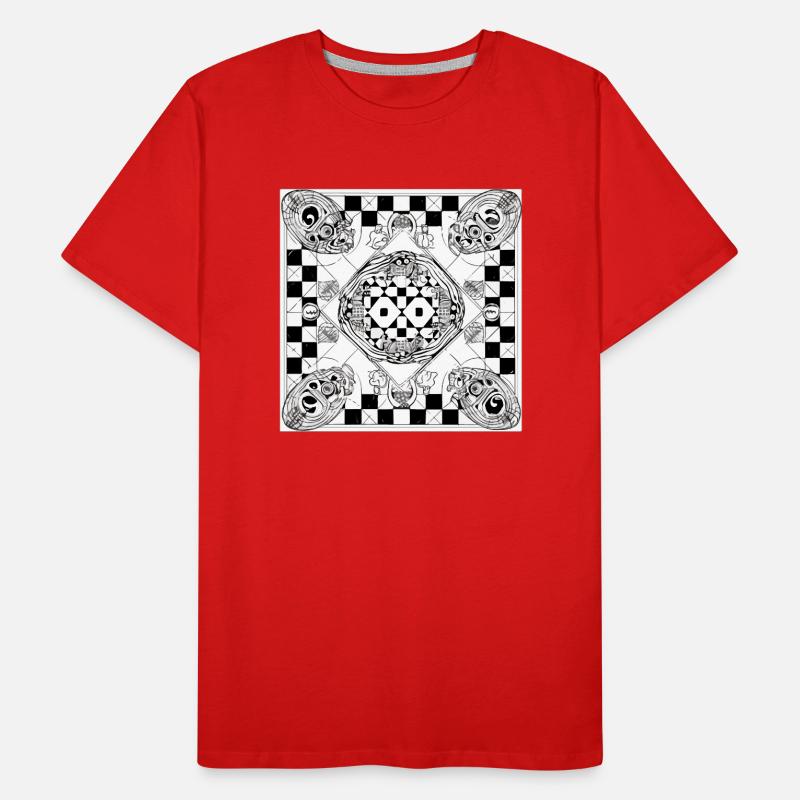 Alien chessboard n°1 Men's Premium Organic T-Shirt