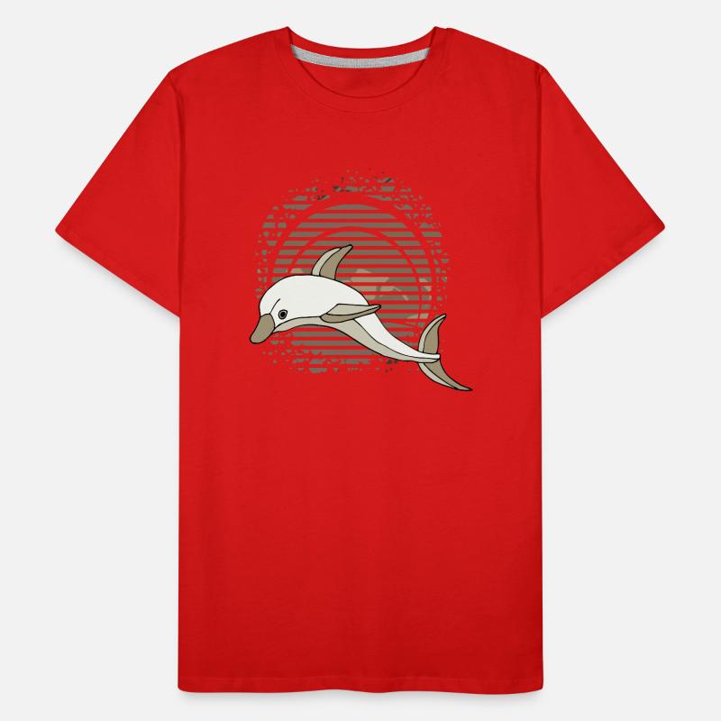 Delfin Männer Premium Bio T-Shirt