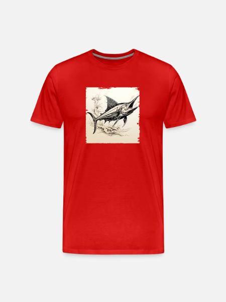 Marlin - T-shirt bio Premium Homme - rouge