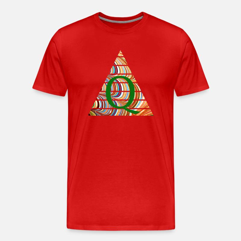 dreieck e 56 q - Männer Premium Bio T-Shirt - Rot
