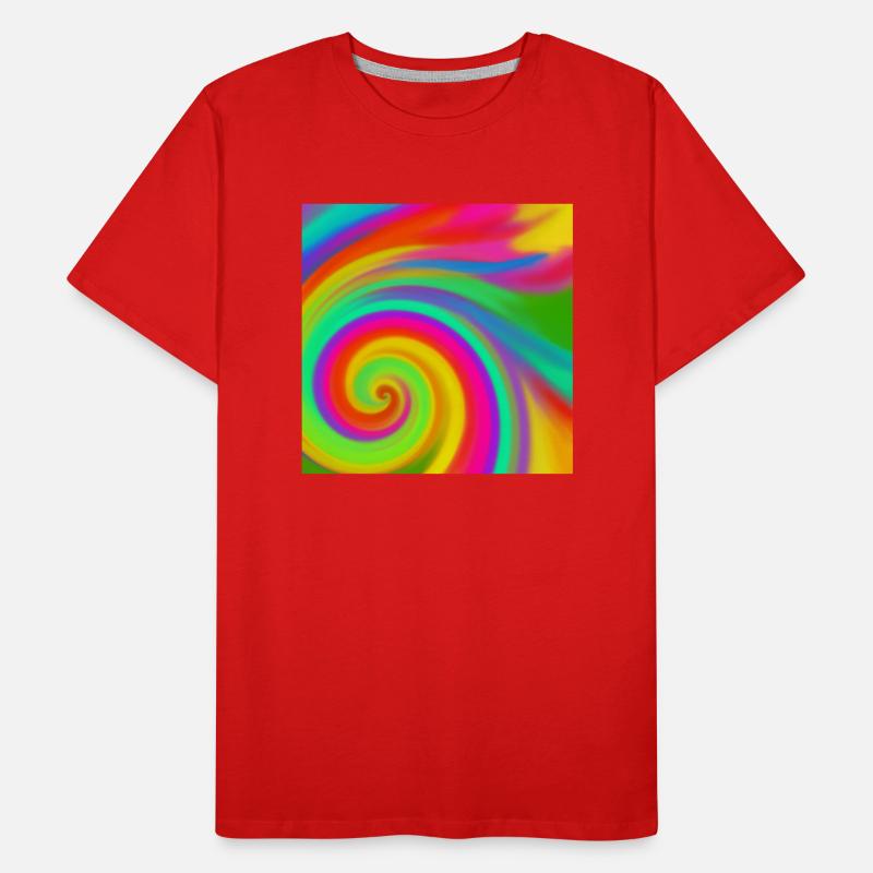 Rainbow vortex Men's Premium Organic T-Shirt