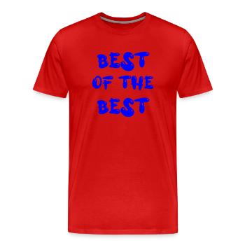 best of the best - Men's Premium Organic T-Shirt - red - Front - Damien (186cm)