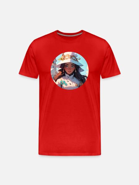 Princess 4 - Männer Premium Bio T-Shirt - Rot