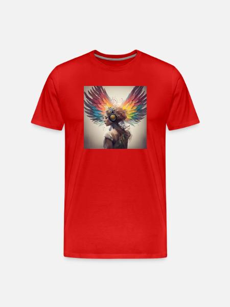 Music Elf2 - Men's Premium Organic T-Shirt - red