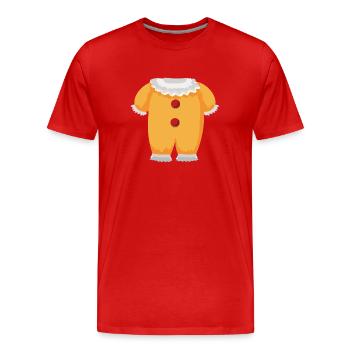 costume clown - T-shirt bio Premium Homme - rouge - Devant - Damien (186cm)