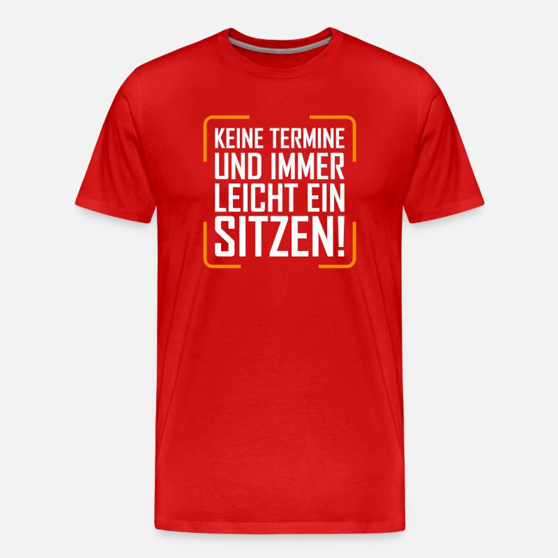 Partyshirt - Männer Premium Bio T-Shirt - Rot