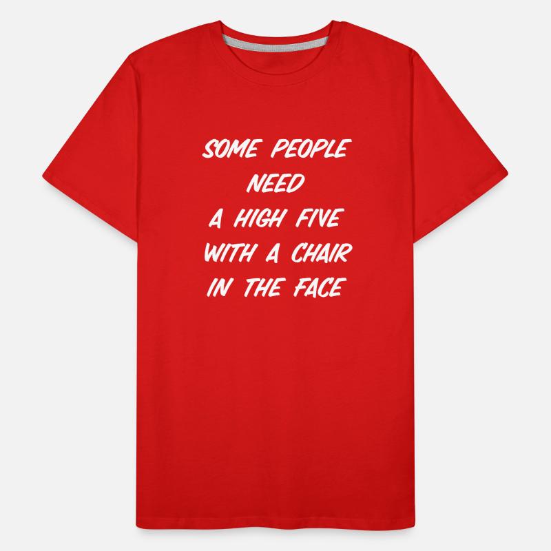 Some people need a high five Männer Premium Bio T-Shirt