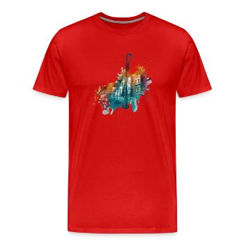 New Orleans ist eine Stadt im Süden der USA - Männer Premium Bio T-Shirt - Rot - Vorne - Damien (186cm)