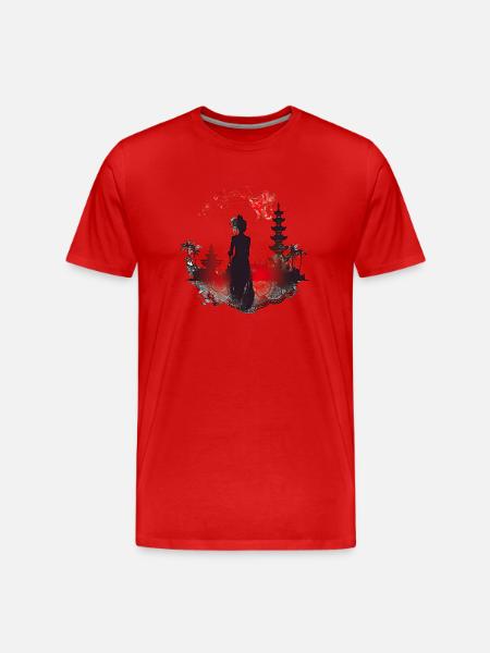 Bali, l’île d’Indonésie - T-shirt bio Premium Homme - rouge