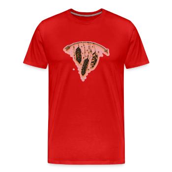 Dreamcatcher moderne et optimiste - T-shirt bio Premium Homme - rouge - Devant - Damien (186cm)