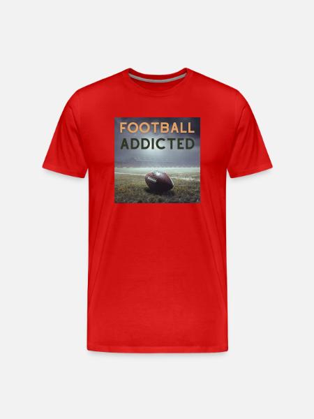 Football Addicted - Men's Premium Organic T-Shirt - red