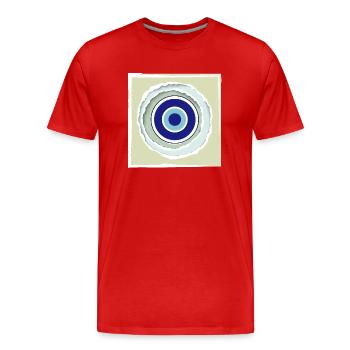 oeil de protection fun fun fun - T-shirt bio Premium Homme - rouge - Devant - Damien (186cm)