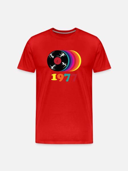 Millésime 1977 - T-shirt bio Premium Homme - rouge