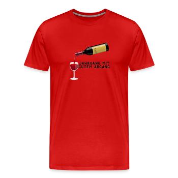Abitur - Männer Premium Bio T-Shirt - Rot - Vorne - Damien (186cm)