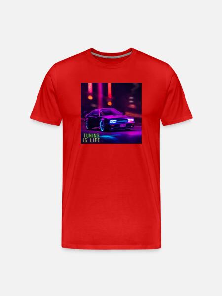 Tuning Cars - Men's Premium Organic T-Shirt - red