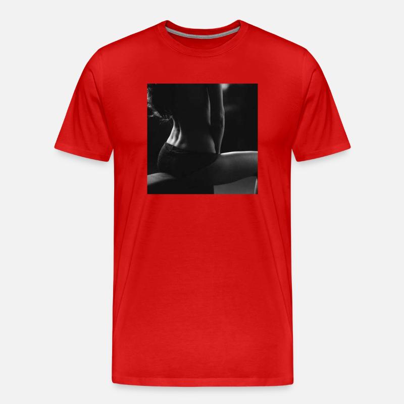Star Typ - Männer Premium Bio T-Shirt - Rot