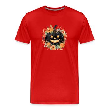 Chemise personnalisée, sweats à capuche, tasses, casquettes, sacs, gobelets - T-shirt bio Premium Homme - rouge - Devant - Damien (186cm)