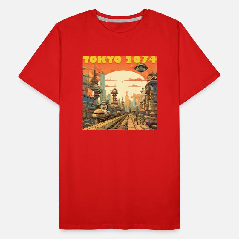 Tokyo 2074 Men's Premium Organic T-Shirt