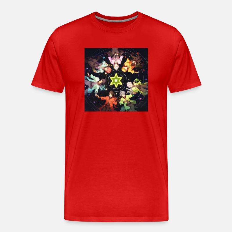 Sternentöter - Männer Premium Bio T-Shirt - Rot