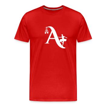 Brief an Ballerina - Männer Premium Bio T-Shirt - Rot - Vorne - Damien (186cm)