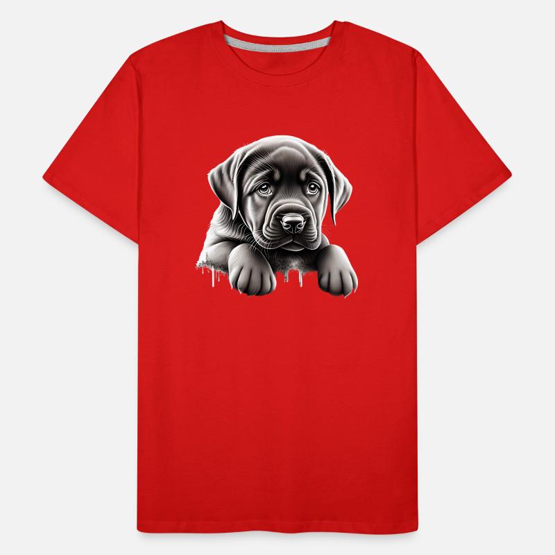 Chiot Labrador Retriever Labrador Propriétaire T-shirt bio Premium Homme