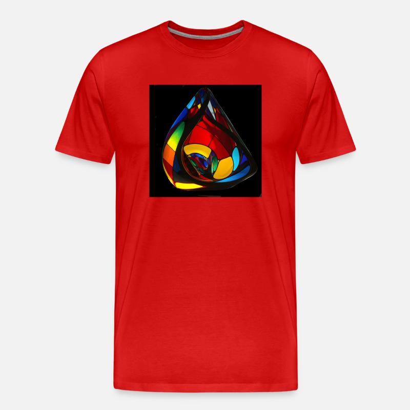 Kleinsche Flasche -05- - Männer Premium Bio T-Shirt - Rot