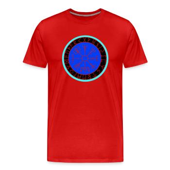 Boussole Viking - T-shirt bio Premium Homme - rouge - Devant - Damien (186cm)