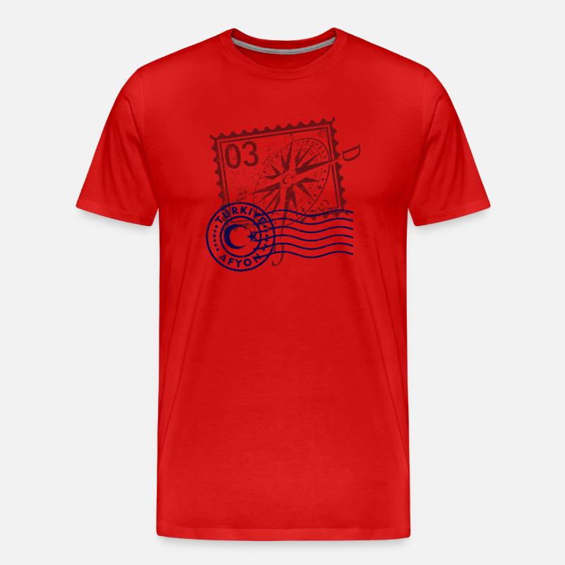 Afyon - Männer Premium Bio T-Shirt - Rot