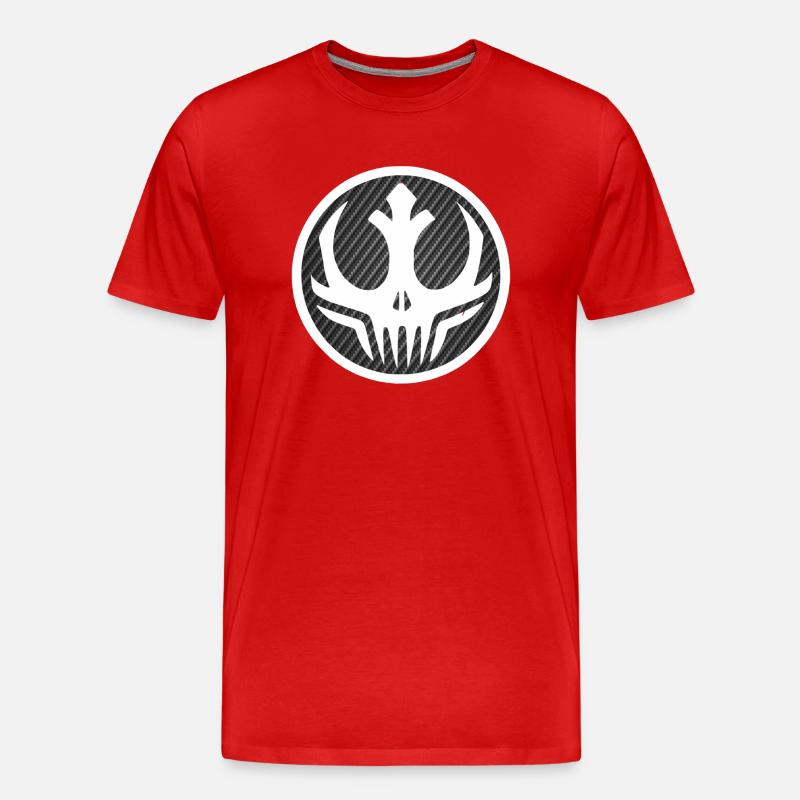 Star - Männer Premium Bio T-Shirt - Rot