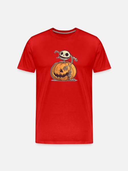kürbis 4 - Männer Premium Bio T-Shirt - Rot
