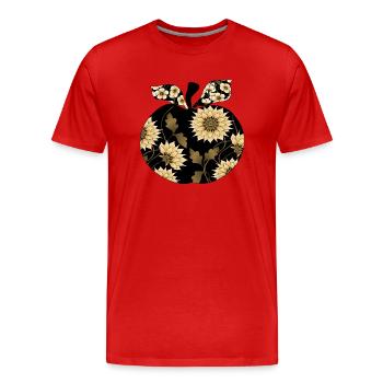 Pomme - T-shirt bio Premium Homme - rouge - Devant - Damien (186cm)
