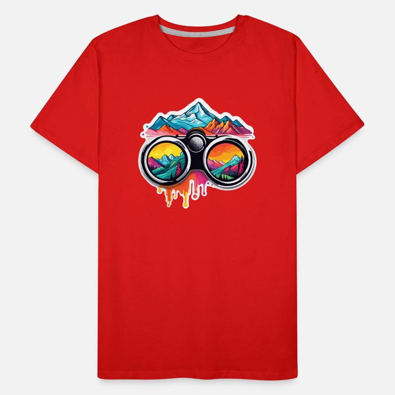 Binoculars / Observation / Observation / Adventure Men's Premium Organic T-Shirt