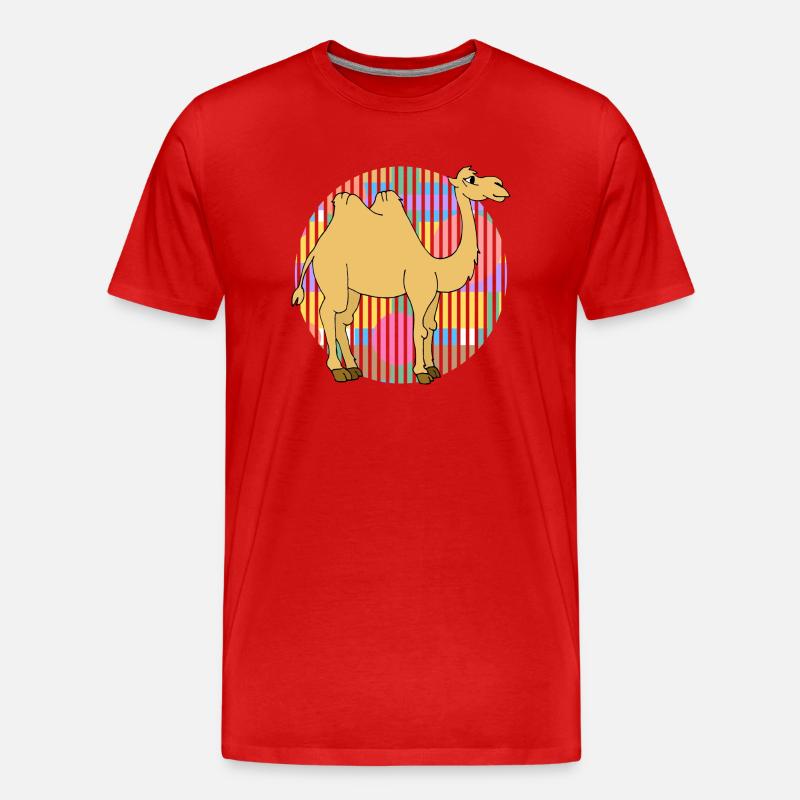 Kamel - Männer Premium Bio T-Shirt - Rot