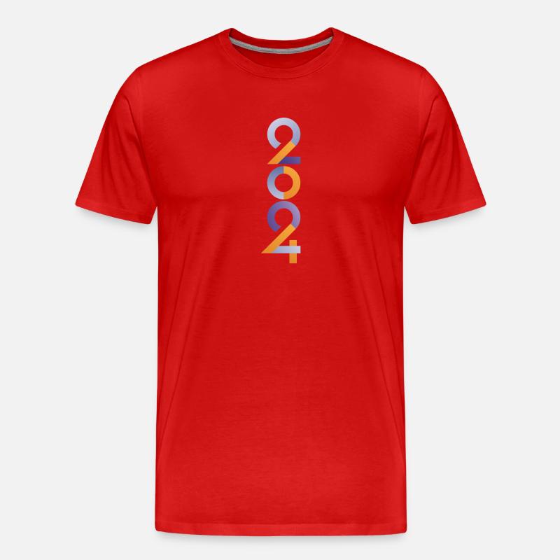 2024 - Männer Premium Bio T-Shirt - Rot