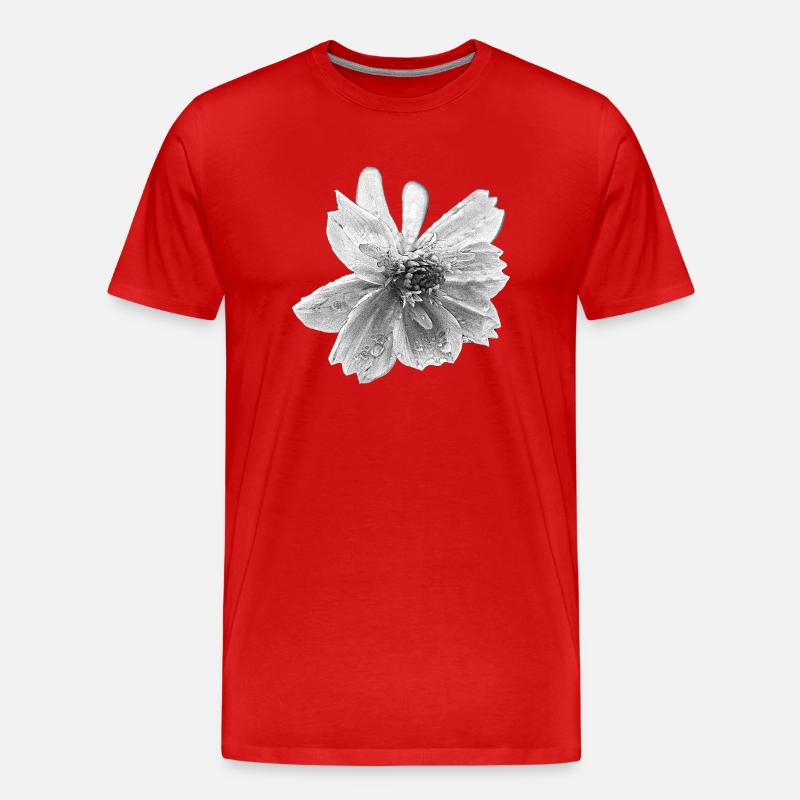 fleur - T-shirt bio Premium Homme - rouge