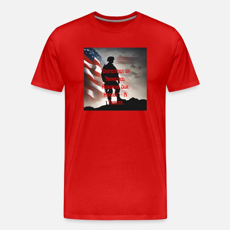 Veteranen, Veteranen, Waffenstillstand. - Männer Premium Bio T-Shirt - Rot