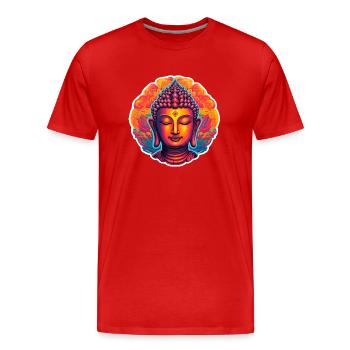 ZenBuddha - Männer Premium Bio T-Shirt - Rot - Vorne - Damien (186cm)