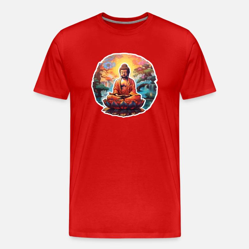 InnerPeaceWear - Männer Premium Bio T-Shirt - Rot
