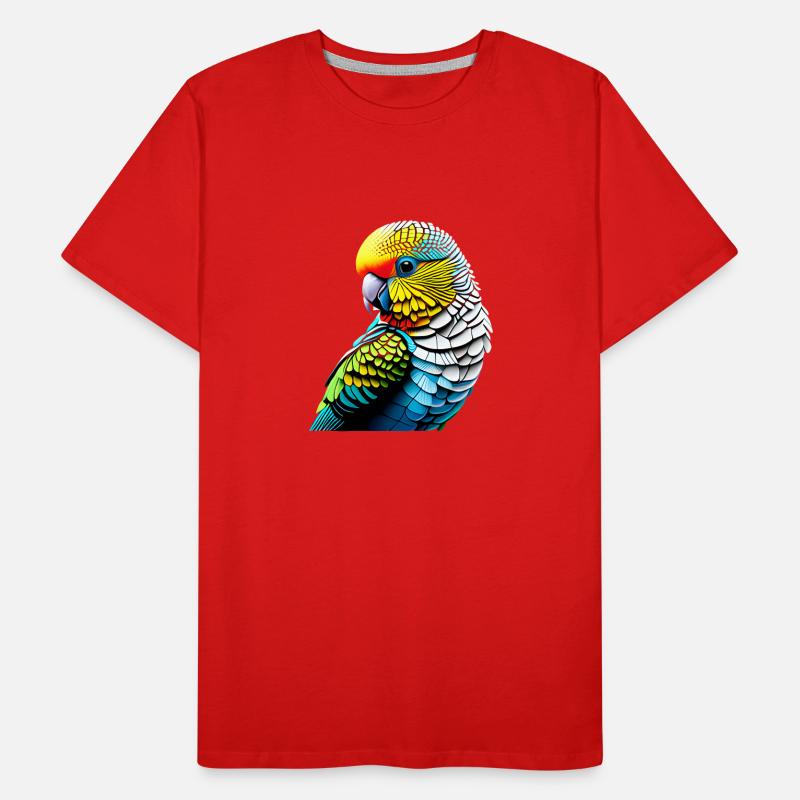 Propriétaire d’oiseau perruche oiseau calopsitte calopsitte T-shirt bio Premium Homme