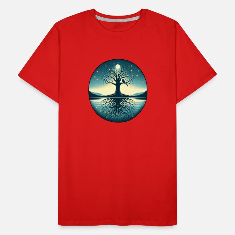 Tree in the Moonlight Men's Premium Organic T-Shirt