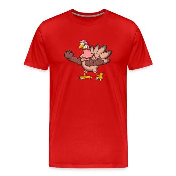 Turquie en colère - T-shirt bio Premium Homme - rouge - Devant - Damien (186cm)