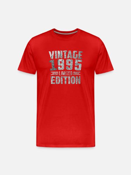 Millésime 1995 Édition Limitée - T-shirt bio Premium Homme - rouge