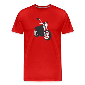 Motorrad Motorradfan Motorcross Motorradfahrer - Männer Premium Bio T-Shirt - Rot - Vorne - Damien (186cm)