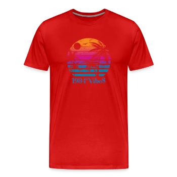 Millésime 1984 - T-shirt bio Premium Homme - rouge - Devant - Damien (186cm)