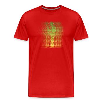 Jazz Groove Saxophonist Musiker - Männer Premium Bio T-Shirt - Rot - Vorne - Damien (186cm)